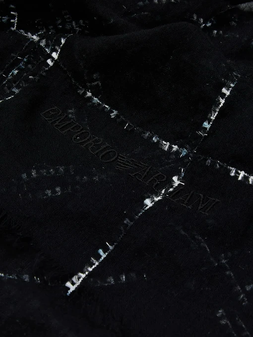 Emporio Armani Шарф колір чорний фото 3