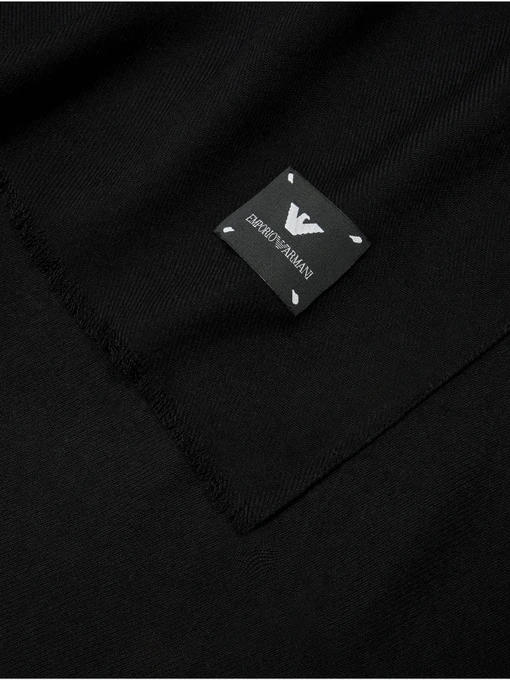Emporio Armani Шарф колір чорний фото 2
