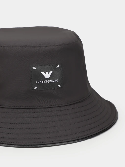 Emporio Armani Панама колір чорний фото 3