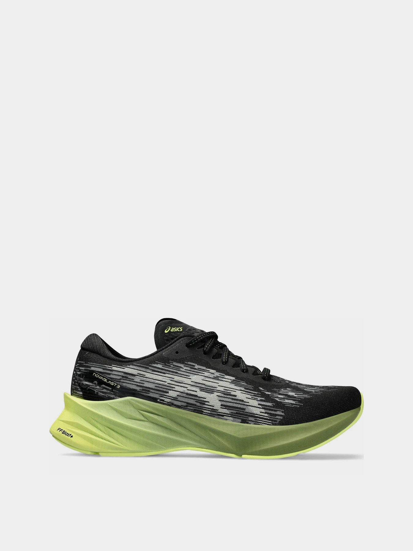 Кросівки Asics Novablast 3 модель 1011B458-005 Чорний, зелений Кросівки Asics Novablast 3 модель 1011B458-005 Чорний, зелений Фото