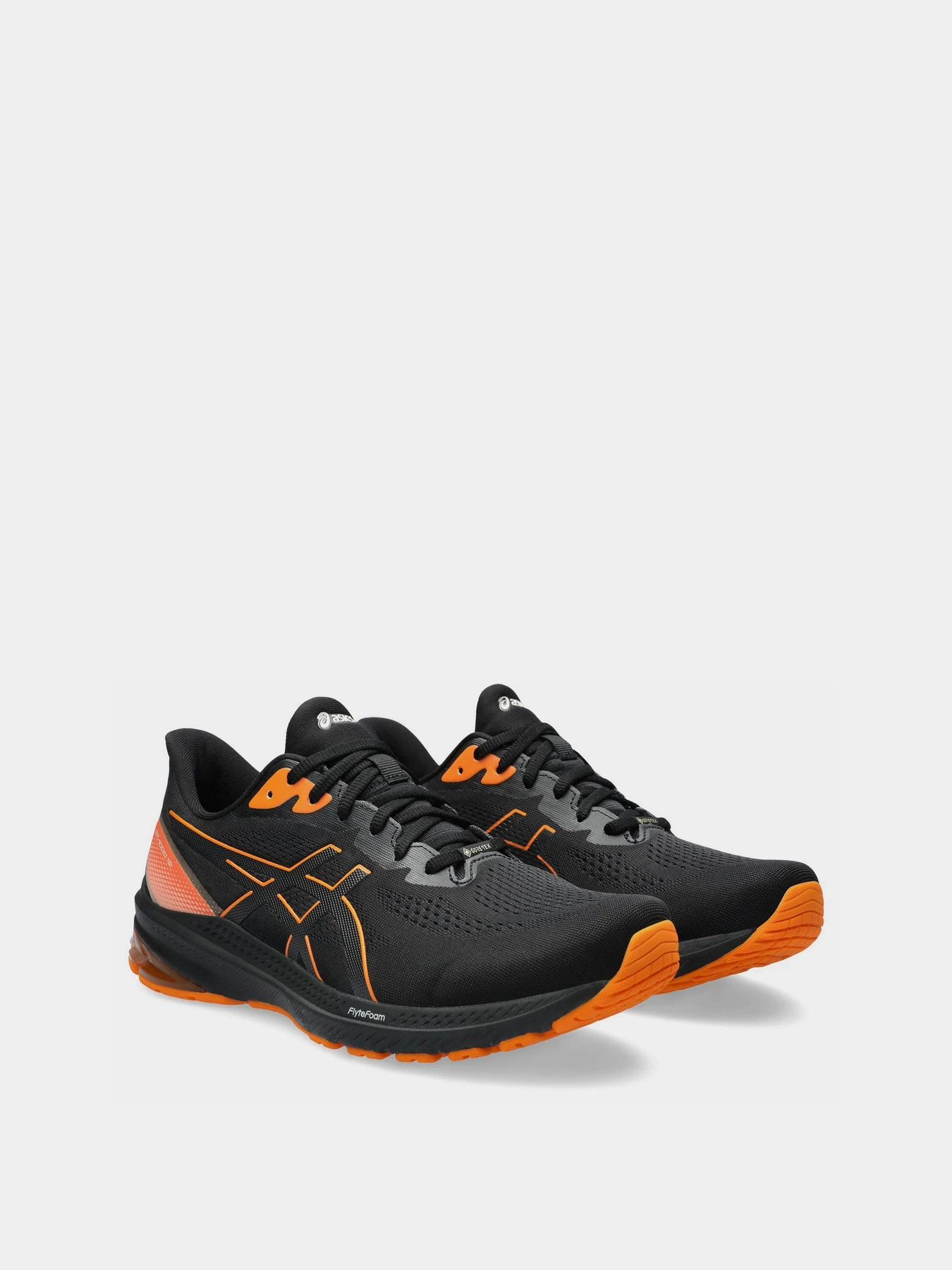 Кросівки Asics GT-1000 12 GTX модель 1011B684-001 Чорний, помаранчевий Кросівки Asics GT-1000 12 GTX модель 1011B684-001 Чорний, помаранчевий Фото