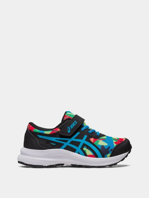 Кросівки Asics Contend 8 Ps модель 1014A293-003 Чорний, синій Фото
