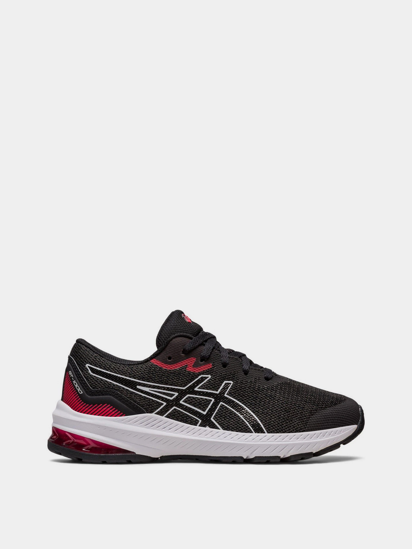 Кроссовки Asics GT-1000 11 модель 1014A237-008 Чорний, червоний Фото