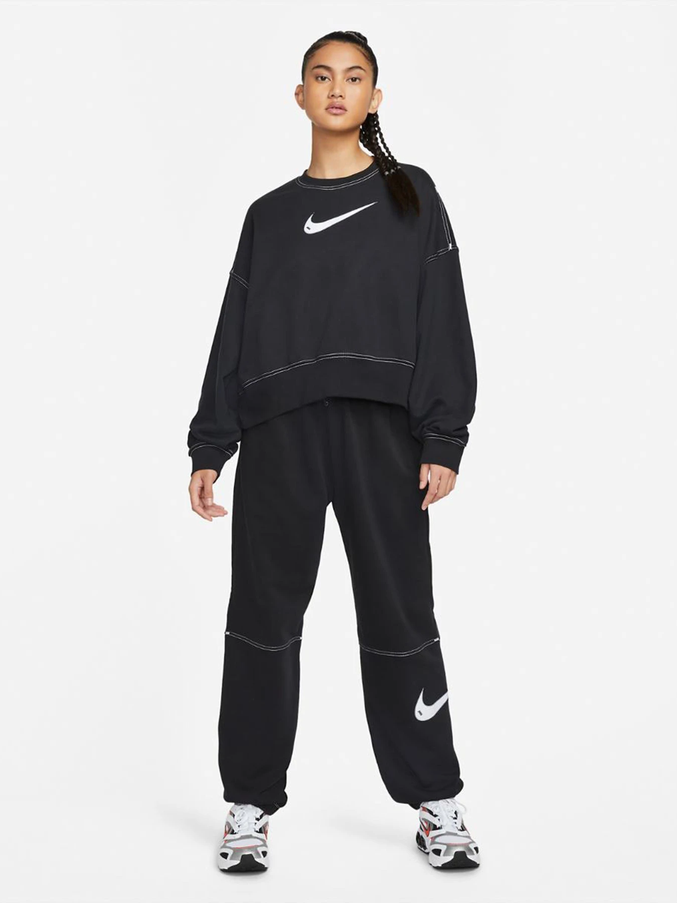 Худи и свитшоты NIKE Sportswear Swoosh модель DO7211-010 Худи и свитшоты NIKE Sportswear Swoosh модель DO7211-010 Фото