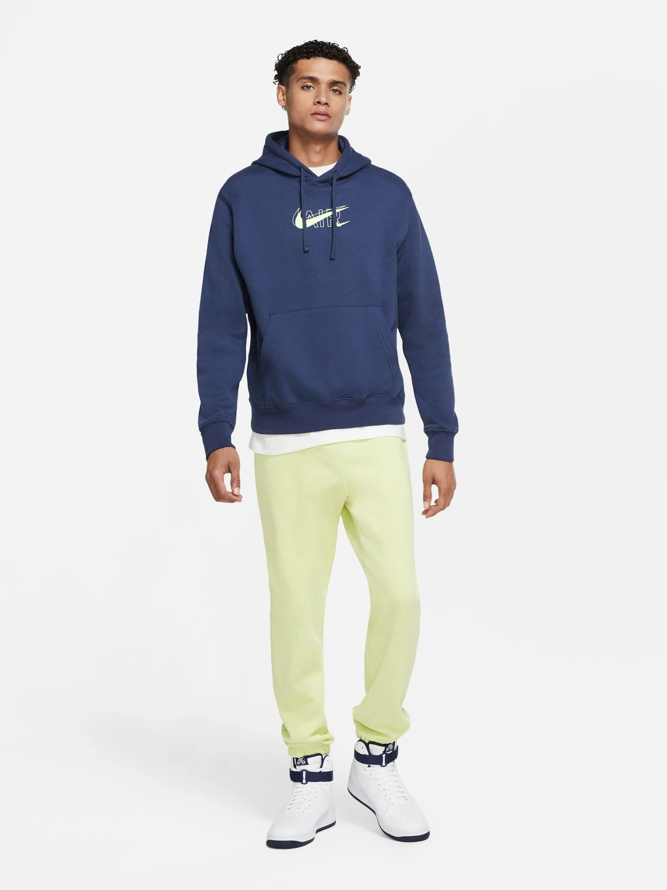 Худі та світшоти NIKE PO Air Print Pack модель DD9694-410 Худі та світшоти NIKE PO Air Print Pack модель DD9694-410 Фото