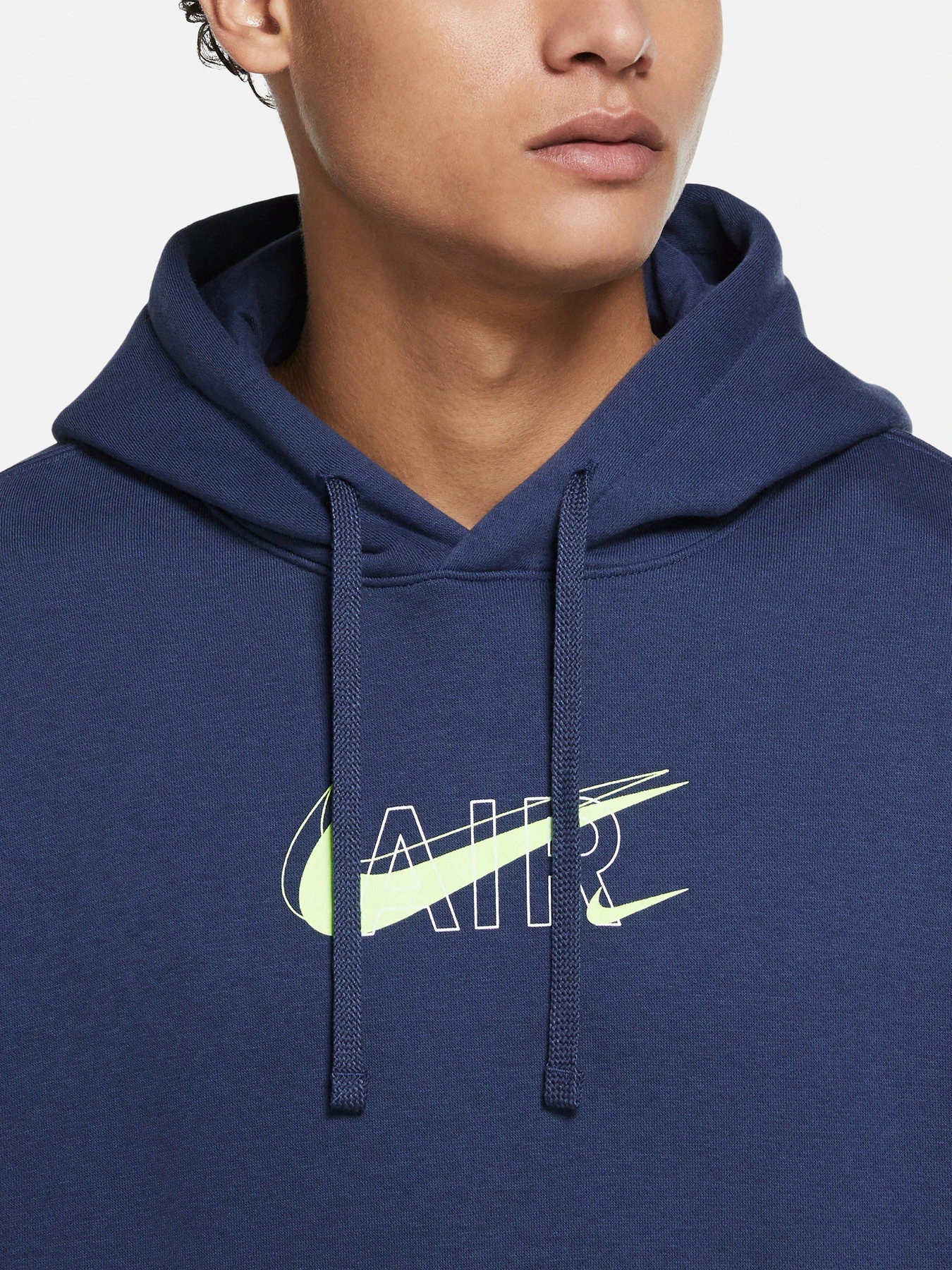 Худі та світшоти NIKE PO Air Print Pack модель DD9694-410 Худі та світшоти NIKE PO Air Print Pack модель DD9694-410 Фото