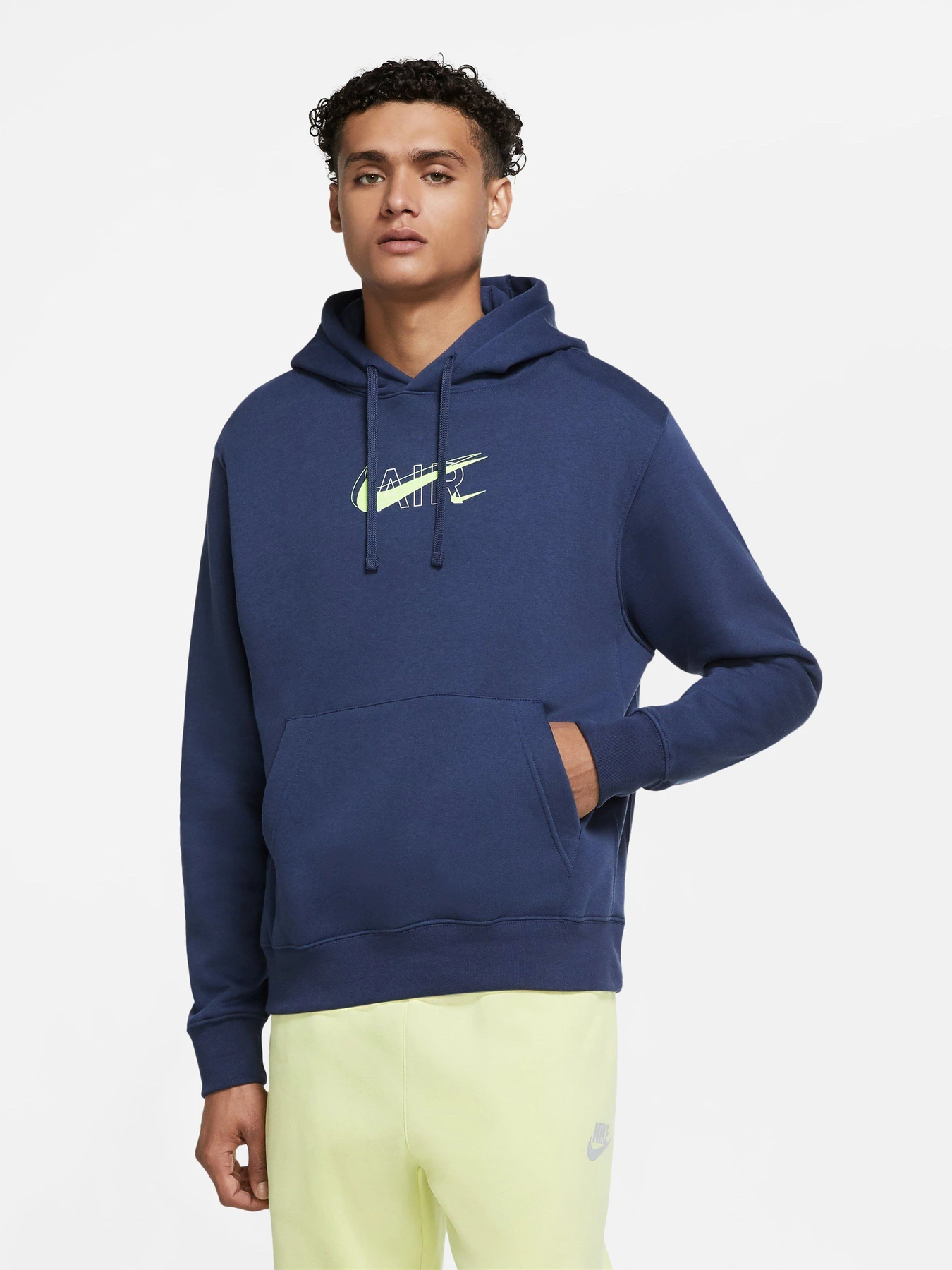 Худі та світшоти NIKE PO Air Print Pack модель DD9694-410 Худі та світшоти NIKE PO Air Print Pack модель DD9694-410 Фото