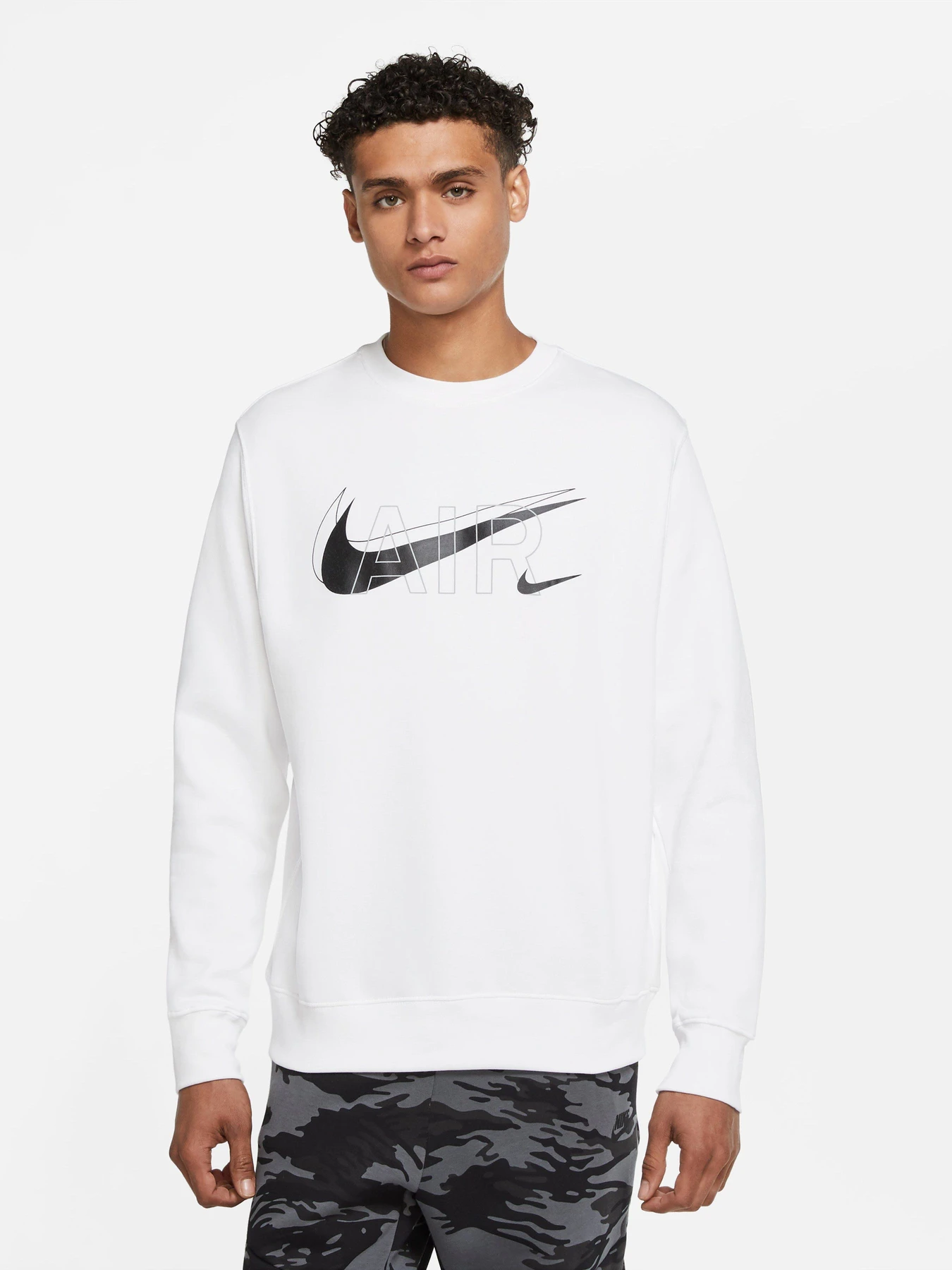 Худі та світшоти NIKE M NSW CREW PRNT PACK BB модель DD9699-100 Худі та світшоти NIKE M NSW CREW PRNT PACK BB модель DD9699-100 Фото