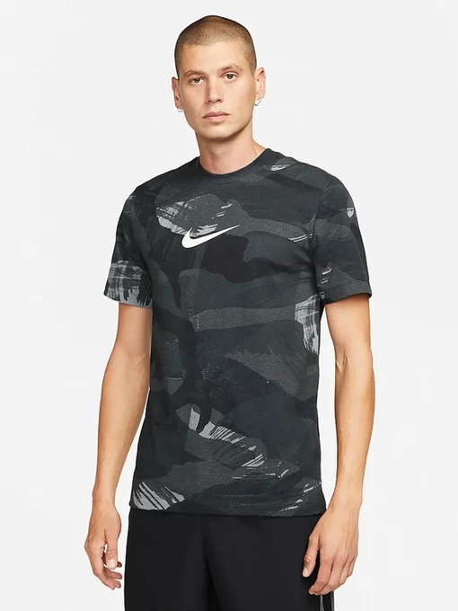 Футболки и поло NIKE Dri-FIT Camo модель DR7571-010 Фото