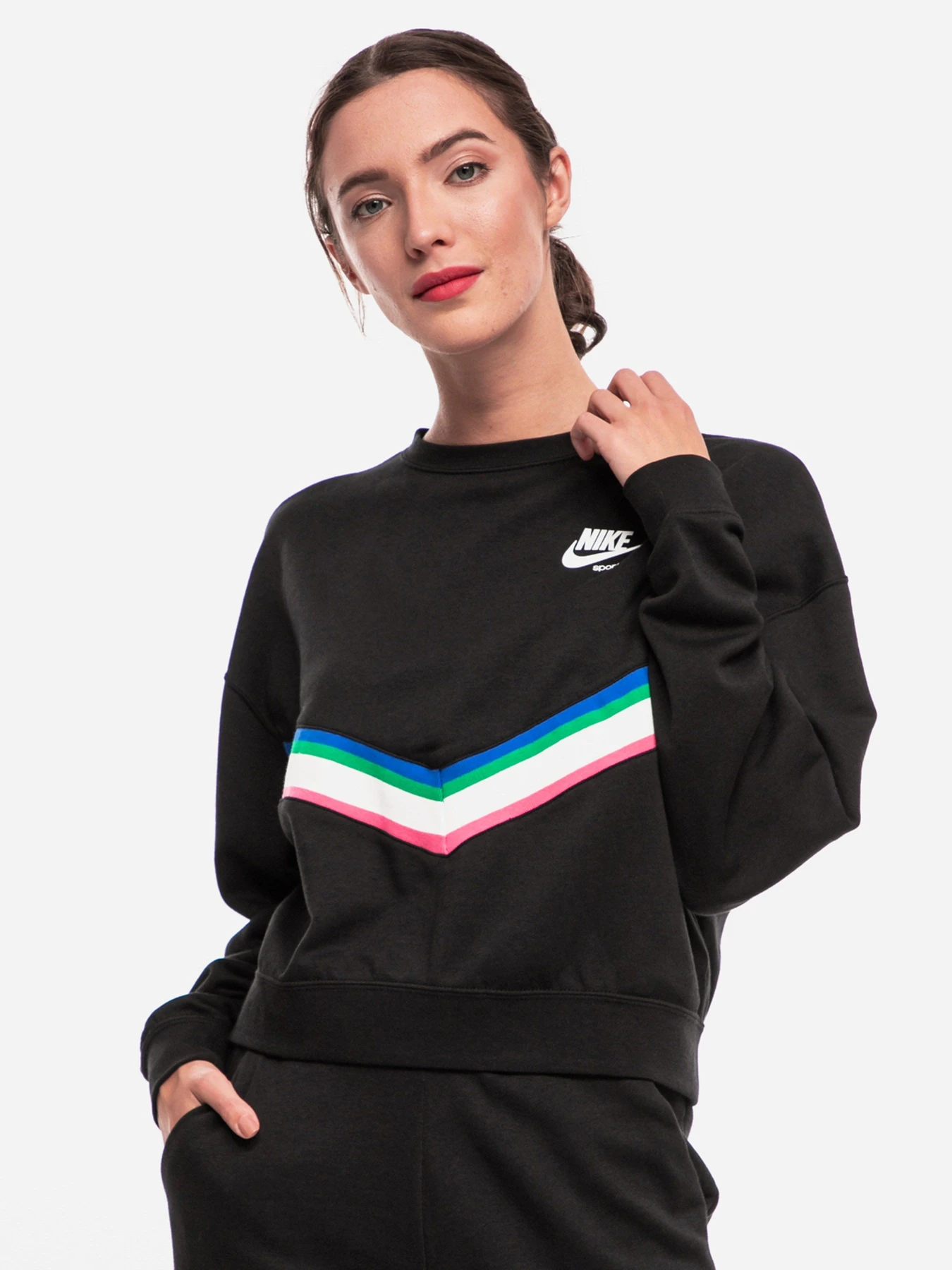 Худи и свитшоты NIKE Sportswear Heritage Crew модель CU5877-010 Худи и свитшоты NIKE Sportswear Heritage Crew модель CU5877-010 Фото
