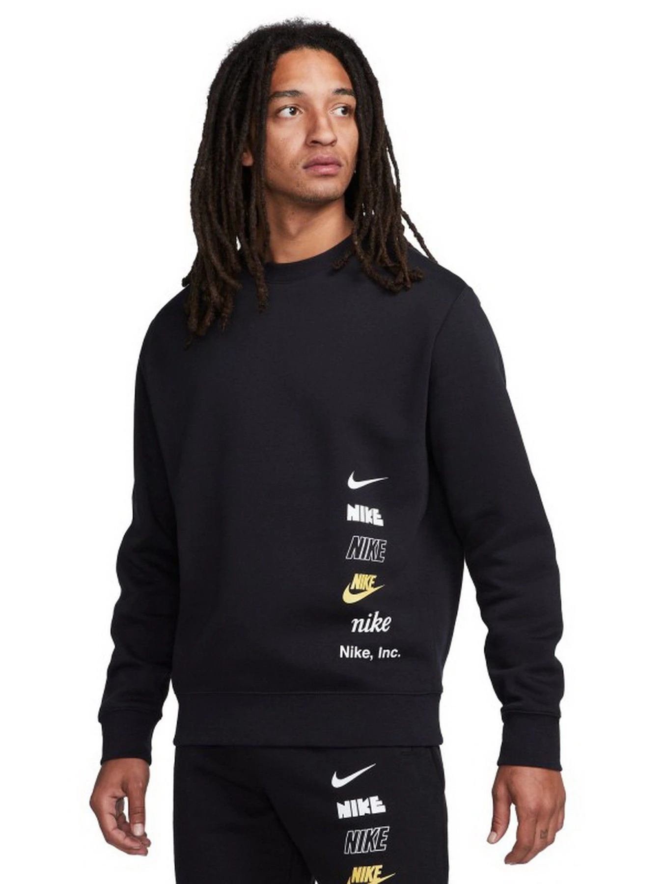 Худі та світшоти NIKE M NK CLUB + BB CREW MLOGO модель DX0781-010 Худі та світшоти NIKE M NK CLUB + BB CREW MLOGO модель DX0781-010 Фото