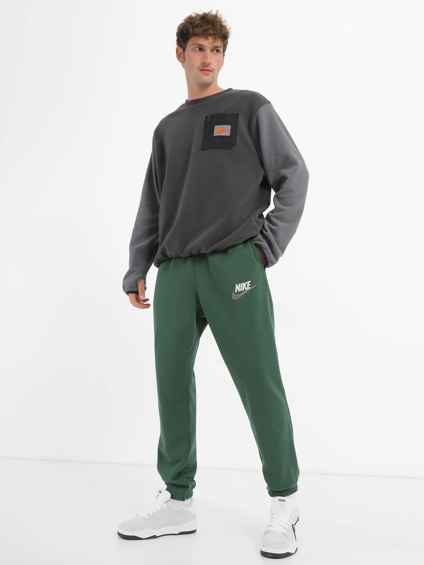 Штани NIKE CLUB+ FT CF LBR модель FB7687-323 Фото