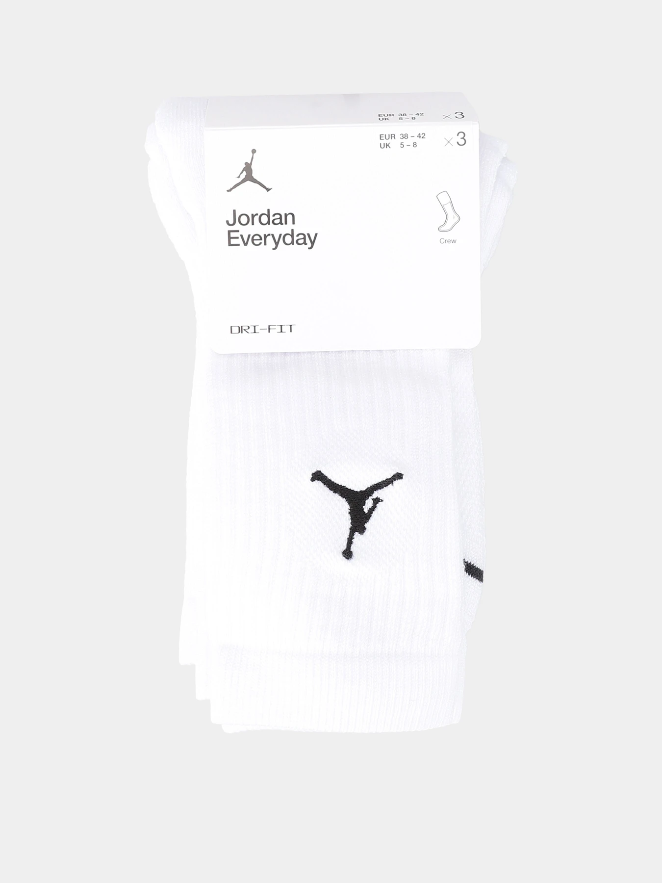 Шкарпетки та гольфи NIKE JORDAN EVERYDAY CREW модель DX9632-100 Шкарпетки та гольфи NIKE JORDAN EVERYDAY CREW модель DX9632-100 Фото