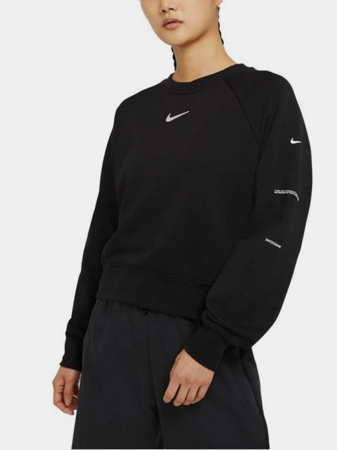 Худи и свитшоты NIKE Sportswear Swoosh Crew модель CZ8890-010 Худи и свитшоты NIKE Sportswear Swoosh Crew модель CZ8890-010 Фото
