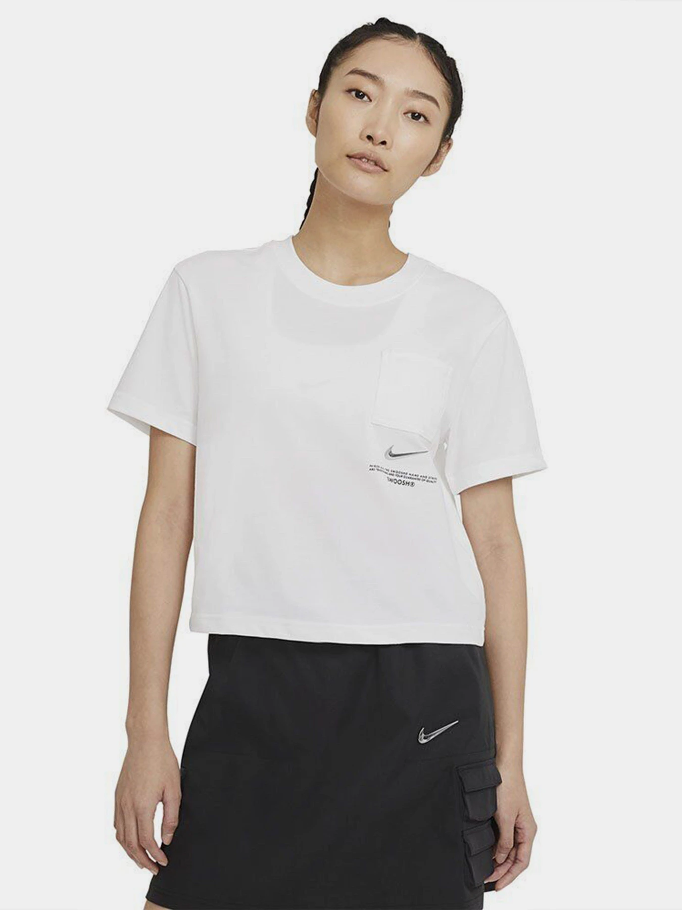 Футболки і поло NIKE Sportswear Swoosh модель CZ8911-100 Футболки і поло NIKE Sportswear Swoosh модель CZ8911-100 Фото