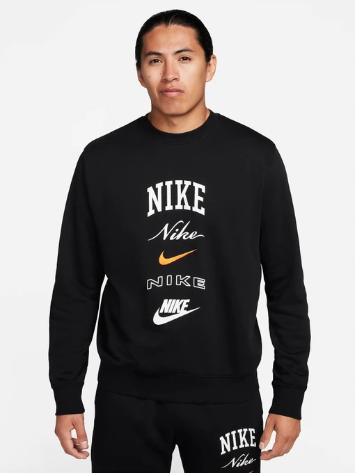 Худи и свитшоты NIKE CLUB FLEECE CREW-NECK модель FN2610-010 Фото