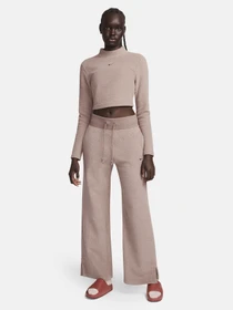 Худи и свитшоты NIKE PHNX PLSH LS CROP TOP модель FN3619-208 Фото