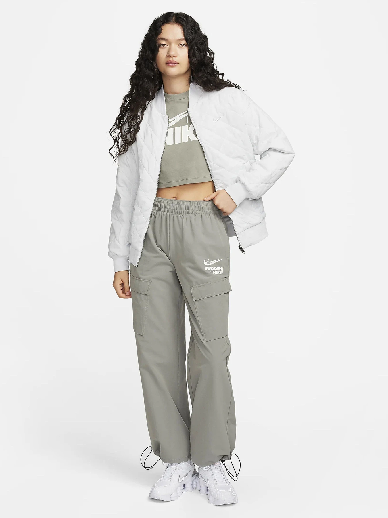 Футболки і поло NIKE NSW CROP GLS модель FZ4635-053 Фото