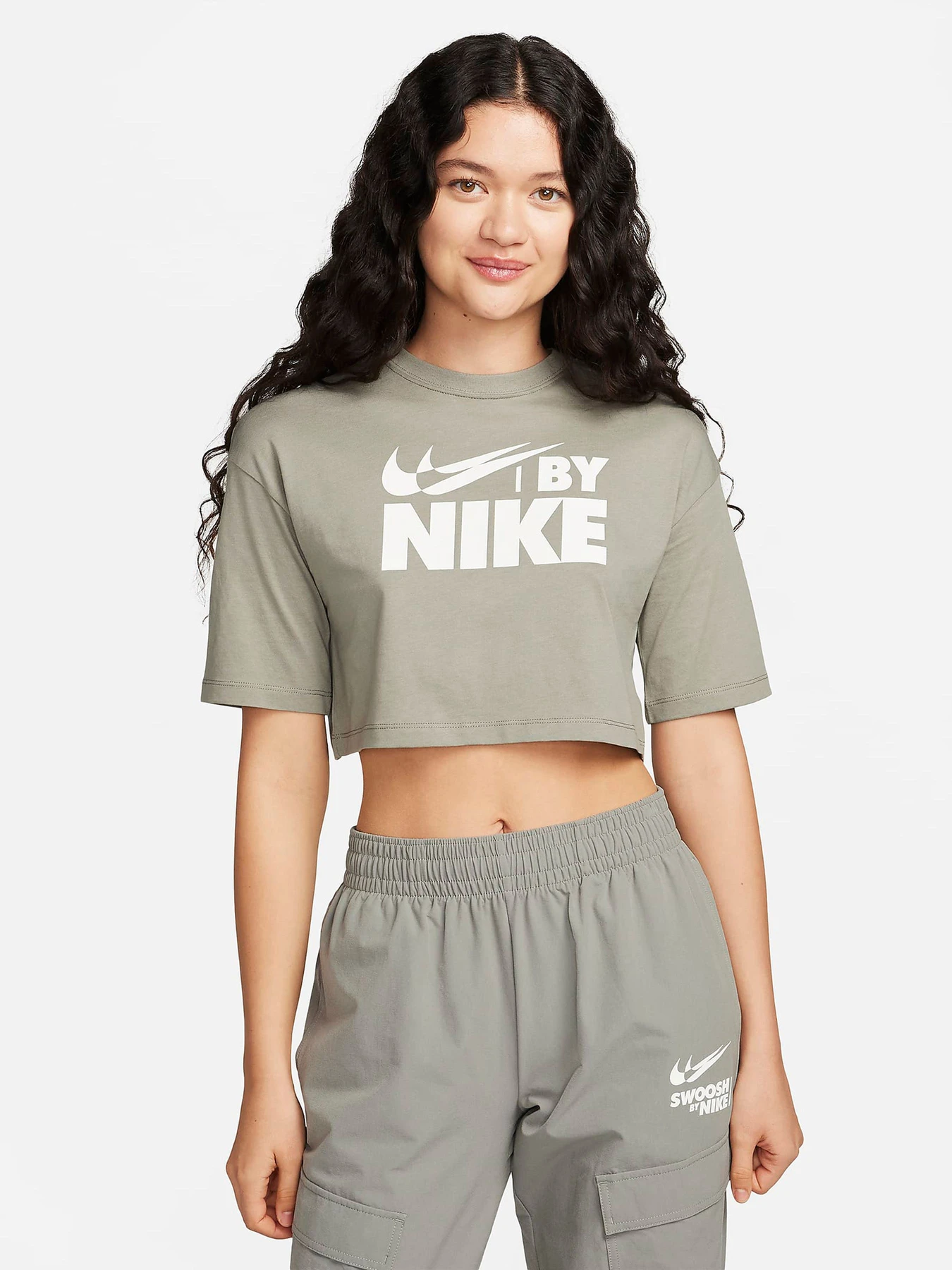 Футболки і поло NIKE NSW CROP GLS модель FZ4635-053 Фото