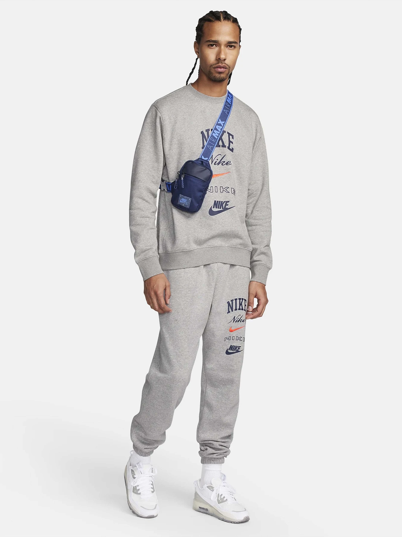 Худи и свитшоты NIKE CLUB BB CREW STACK GX модель FN2610-063 Фото