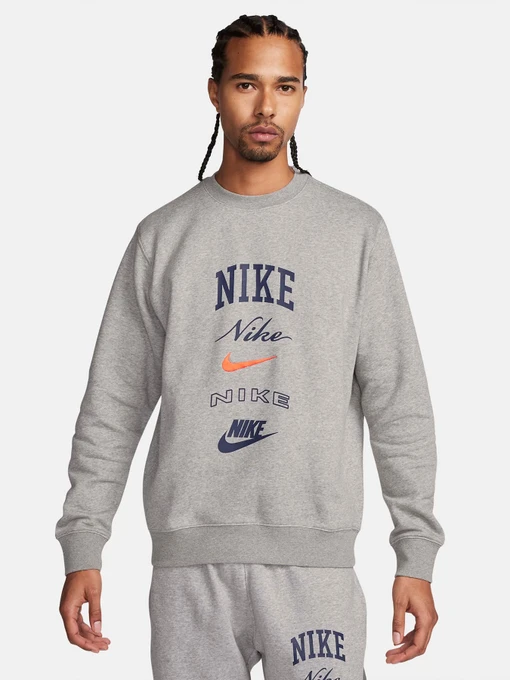 Худи и свитшоты NIKE CLUB BB CREW STACK GX модель FN2610-063 Фото