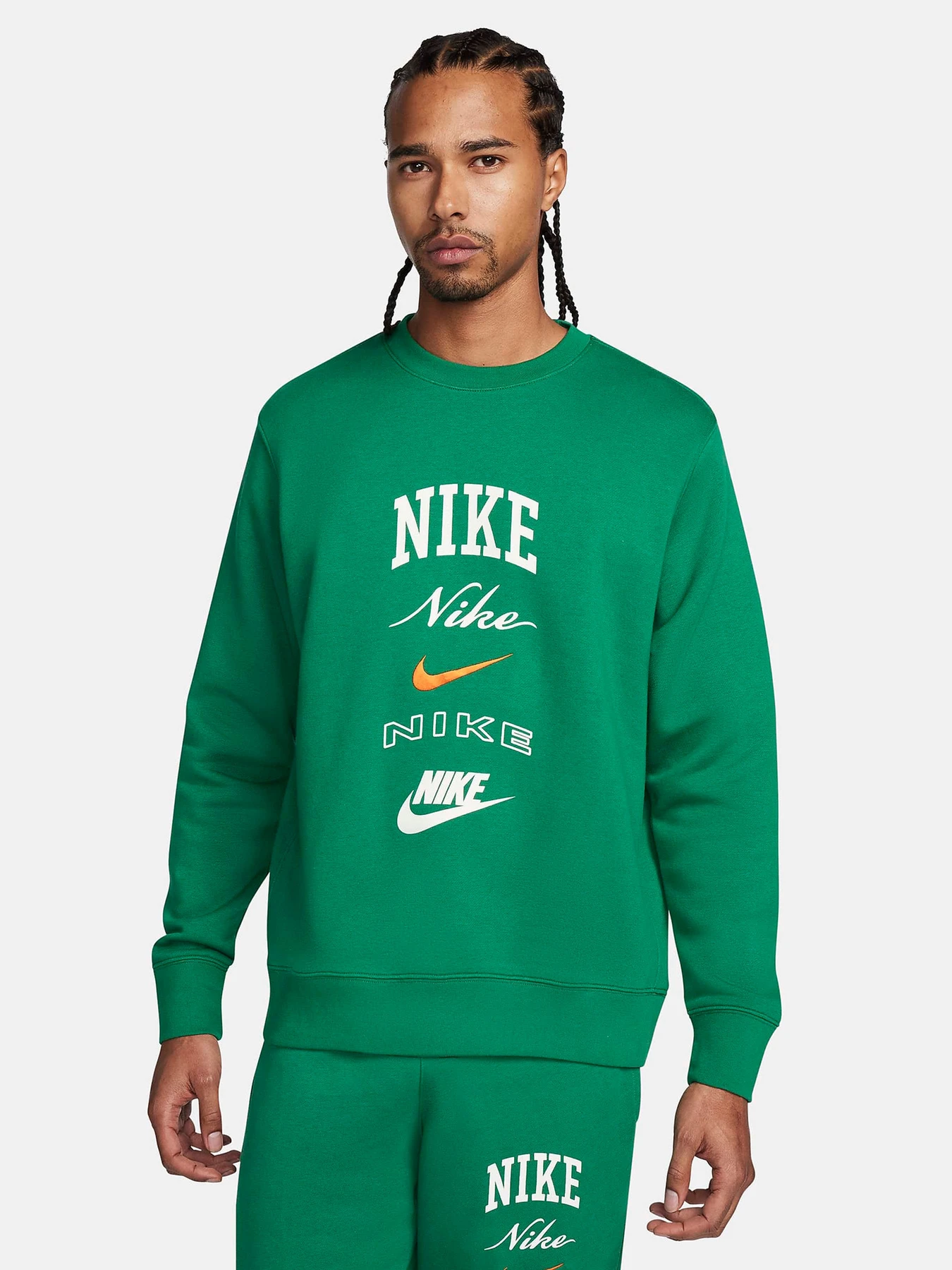 Худі та світшоти NIKE CLUB BB CREW STACK GX модель FN2610-365 Фото