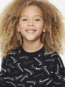 Худи и свитшоты NIKE CLUB FLC OVRSD CRW LOGO модель FN8604-010 Фото
