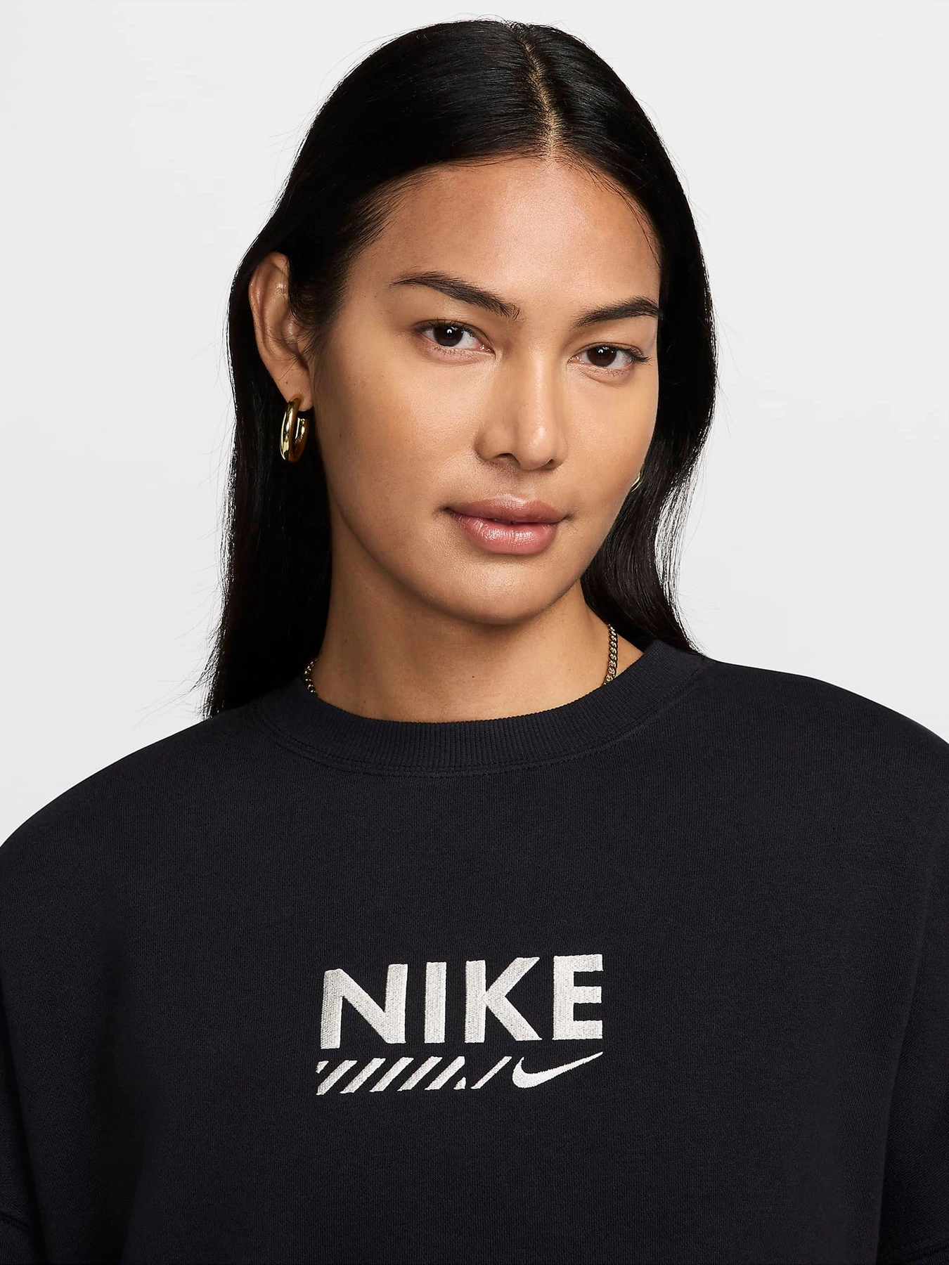Худі та світшоти NIKE OVERSIZED FLEECE CREW-NECK модель HM4318-010 Худі та світшоти NIKE OVERSIZED FLEECE CREW-NECK модель HM4318-010 Фото