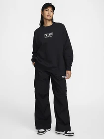 Худі та світшоти NIKE OVERSIZED FLEECE CREW-NECK модель HM4318-010 Фото