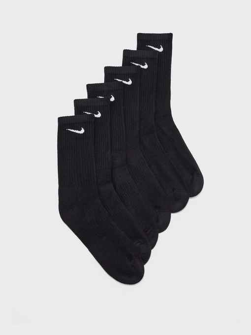 Носки и гольфы NIKE EVERYDAY CUSHION CREW 6 PACK модель SX7666-010 Фото