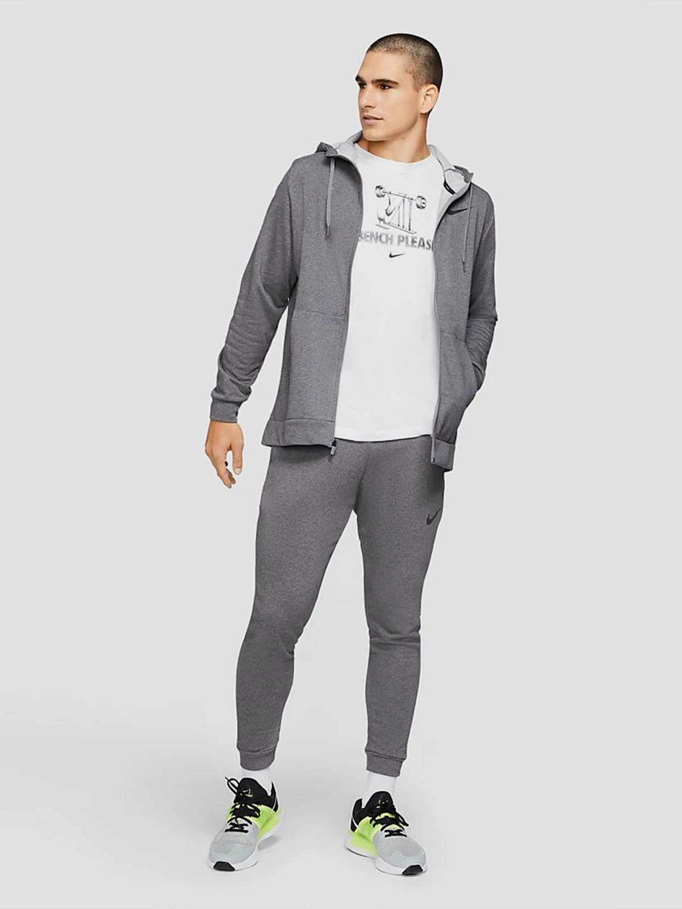 Худи и свитшоты NIKE Dri-FIT HDIE FZ FL модель CZ6376-071 Фото