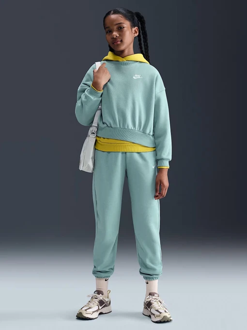 Дитячий Світшот NIKE G NSW CLUB FLC BXY CRW LBR фото 3