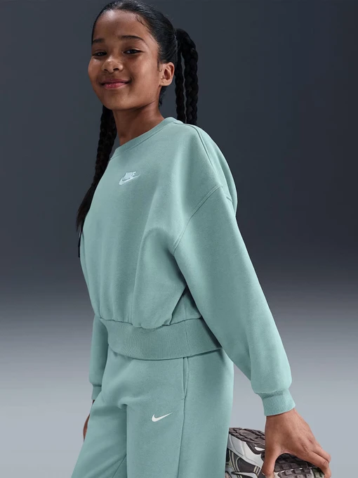 Худи и свитшоты NIKE G NSW CLUB FLC BXY CRW LBR модель FZ9244-017 Фото