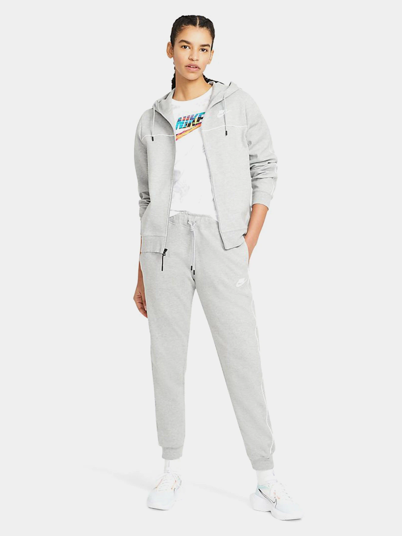 Худи и свитшоты NIKE Sportswear Millennium Full-Zip Hoodie модель CZ8338-063 Худи и свитшоты NIKE Sportswear Millennium Full-Zip Hoodie модель CZ8338-063 Фото