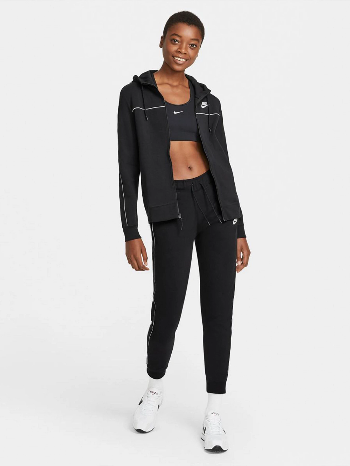 Худи и свитшоты NIKE Sportswear Millennium Full-Zip Hoodie модель CZ8338-010 Худи и свитшоты NIKE Sportswear Millennium Full-Zip Hoodie модель CZ8338-010 Фото