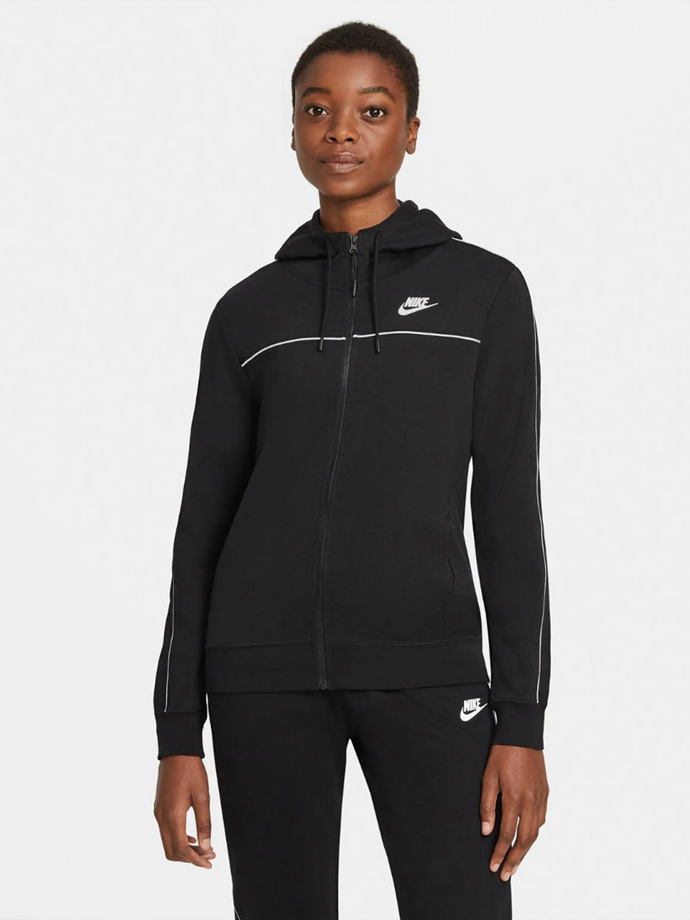Худи и свитшоты NIKE Sportswear Millennium Full-Zip Hoodie модель CZ8338-010 Худи и свитшоты NIKE Sportswear Millennium Full-Zip Hoodie модель CZ8338-010 Фото