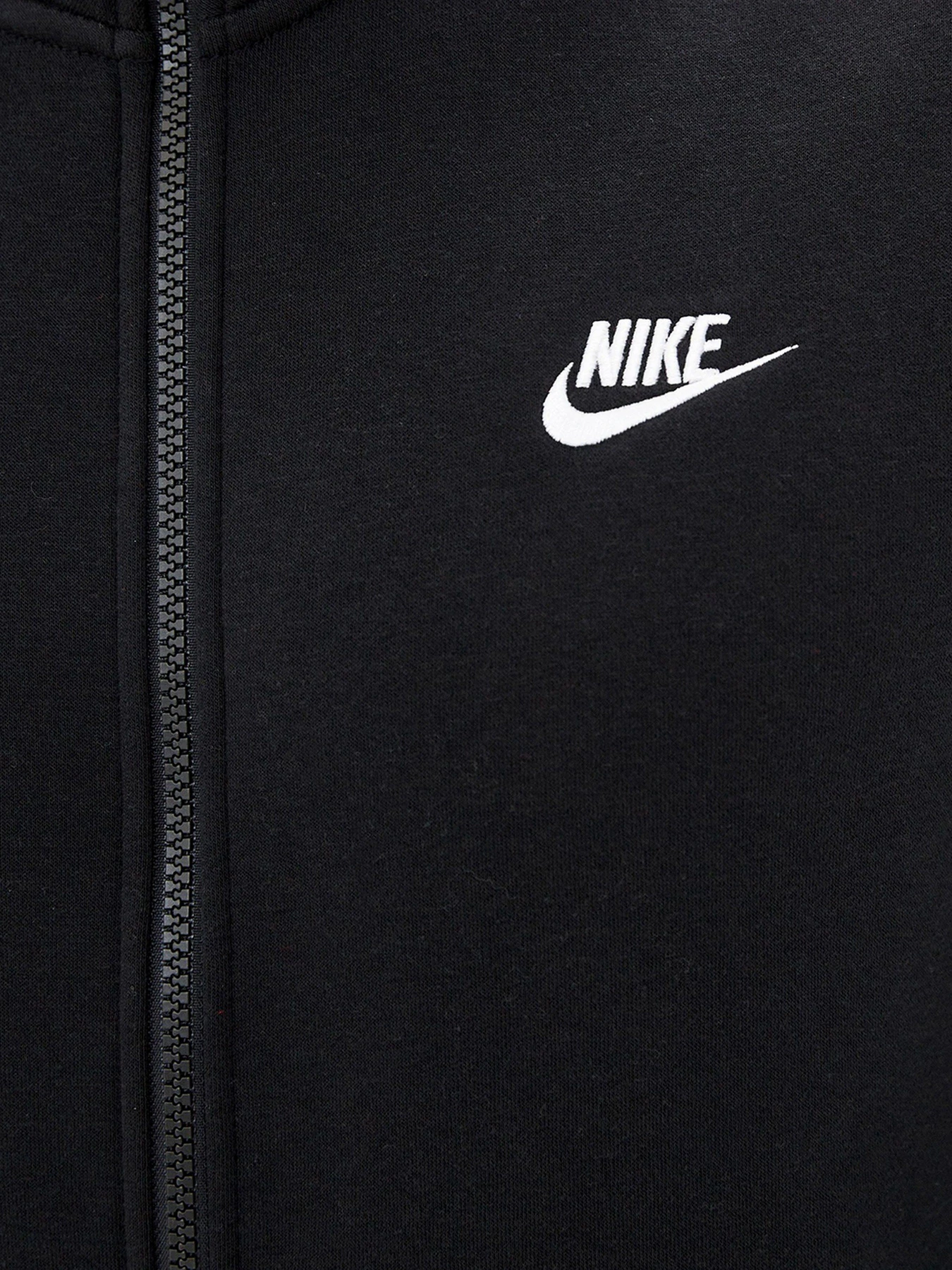 Худі та світшоти NIKE Sportswear Club Brushed-Back Jacket модель DD7010-010 Худі та світшоти NIKE Sportswear Club Brushed-Back Jacket модель DD7010-010 Фото