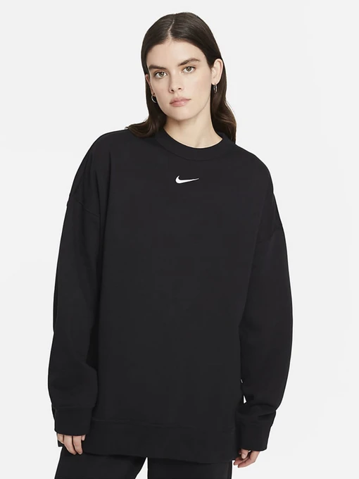 Худи и свитшоты NIKE Sportswear Essentials Over-Oversized Fleece Crew модель DD5632-010 Фото
