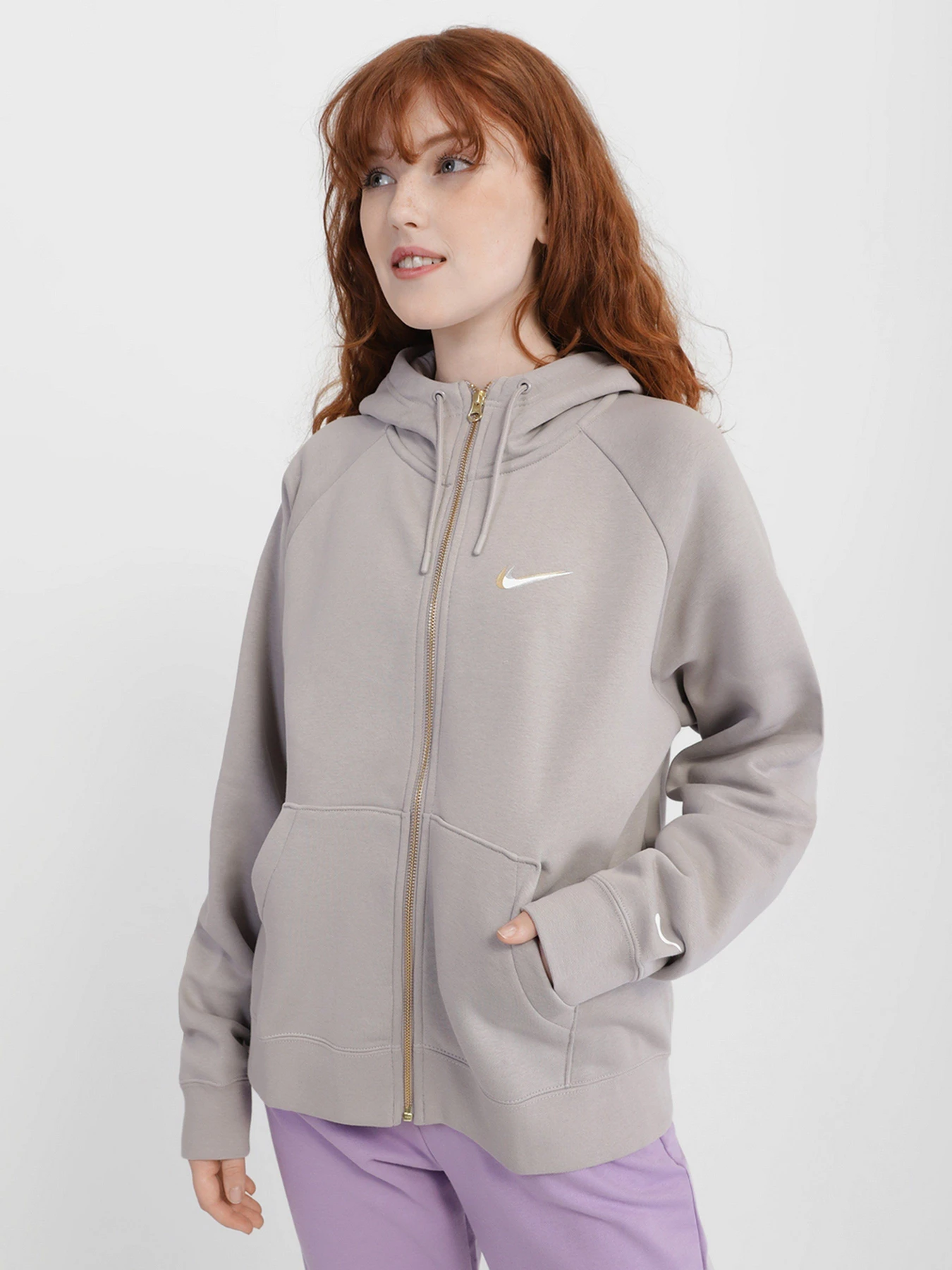 Худи и свитшоты NIKE NSW Fleece Full-Zip Sweatshirt модель DO2564-033 Худи и свитшоты NIKE NSW Fleece Full-Zip Sweatshirt модель DO2564-033 Фото