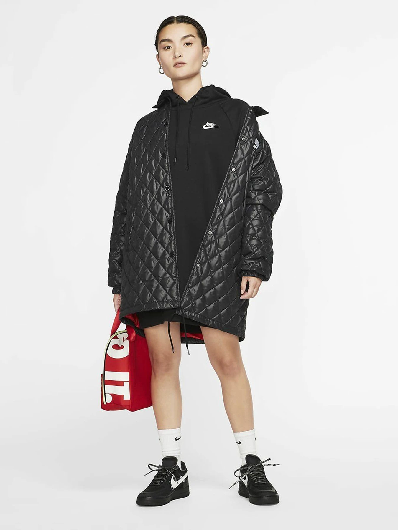 Платья NIKE Sportswear Essential модель BV9239-010 Платья NIKE Sportswear Essential модель BV9239-010 Фото