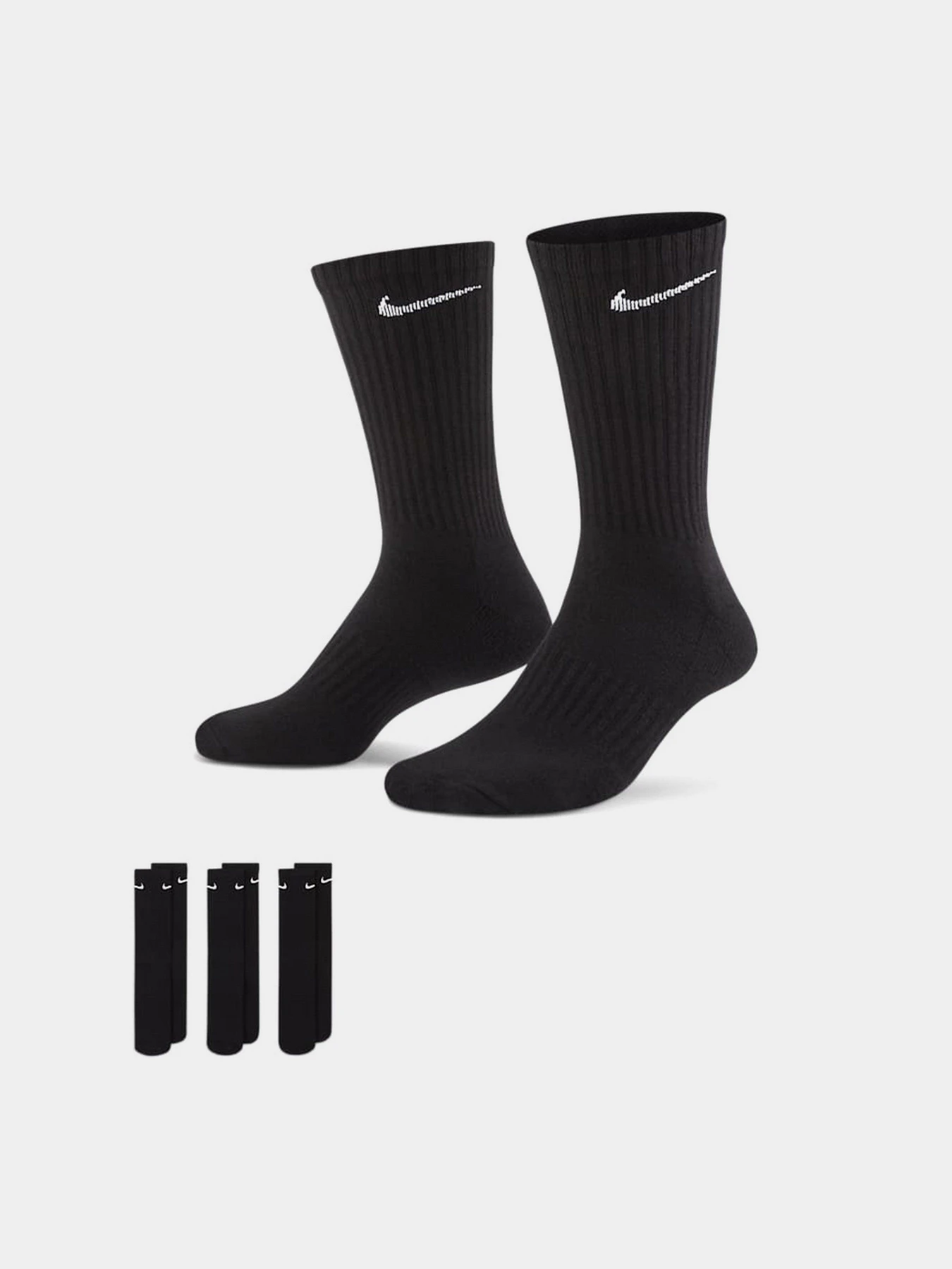 Носки и гольфы NIKE EVERYDAY CUSH CREW модель SX7664-010 Фото