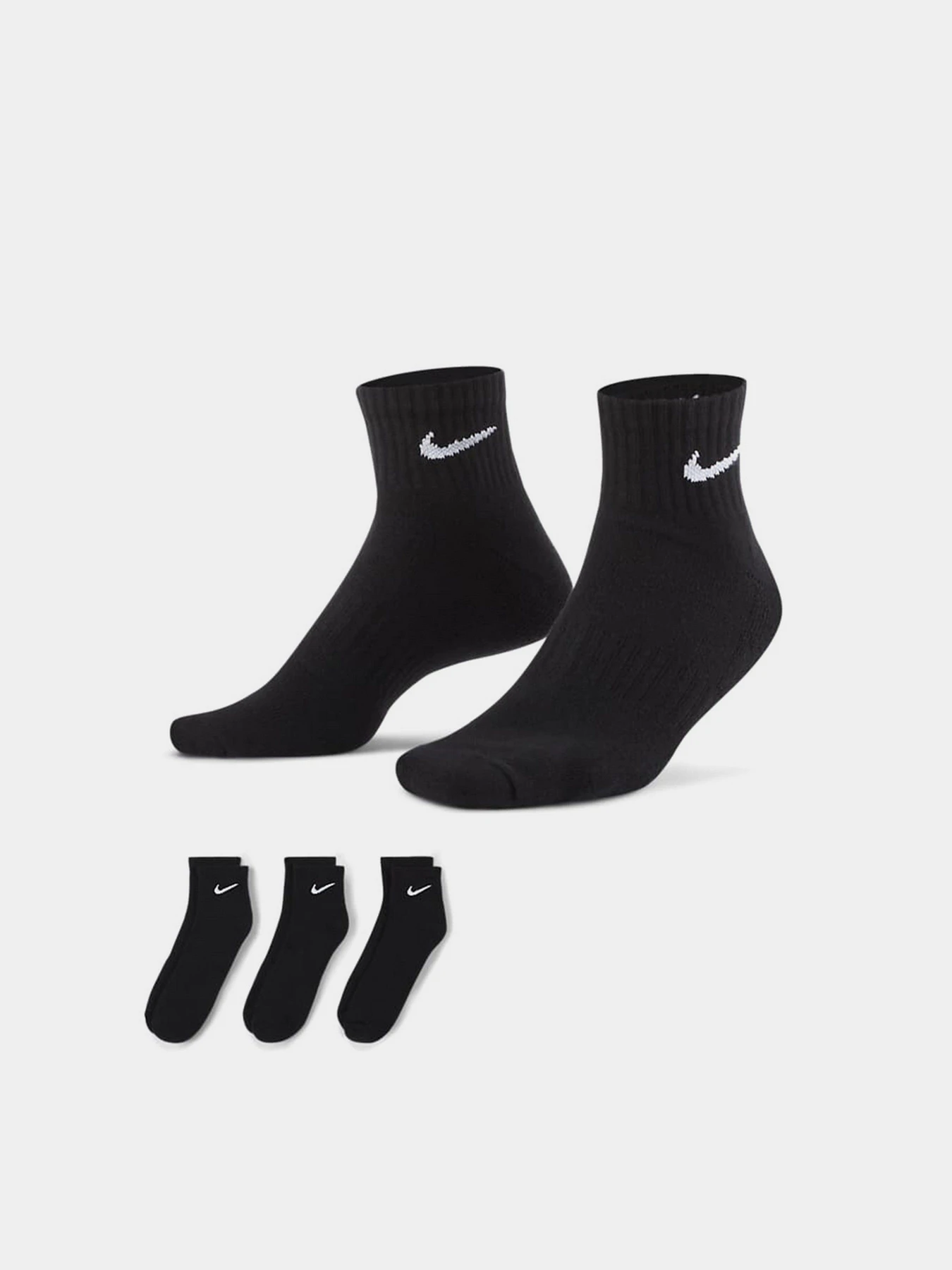 Шкарпетки та гольфи NIKE EVERYDAY CUSHION ANKLE модель SX7667-010 Шкарпетки та гольфи NIKE EVERYDAY CUSHION ANKLE модель SX7667-010 Фото