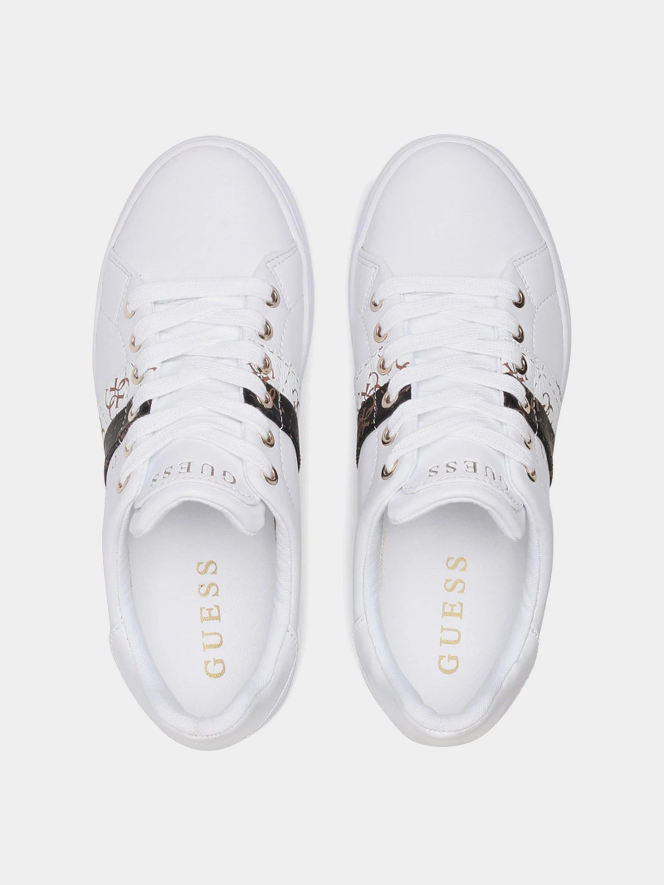 Кеди GUESS Reel модель FL5REE-ELE12-WHIWH Фото