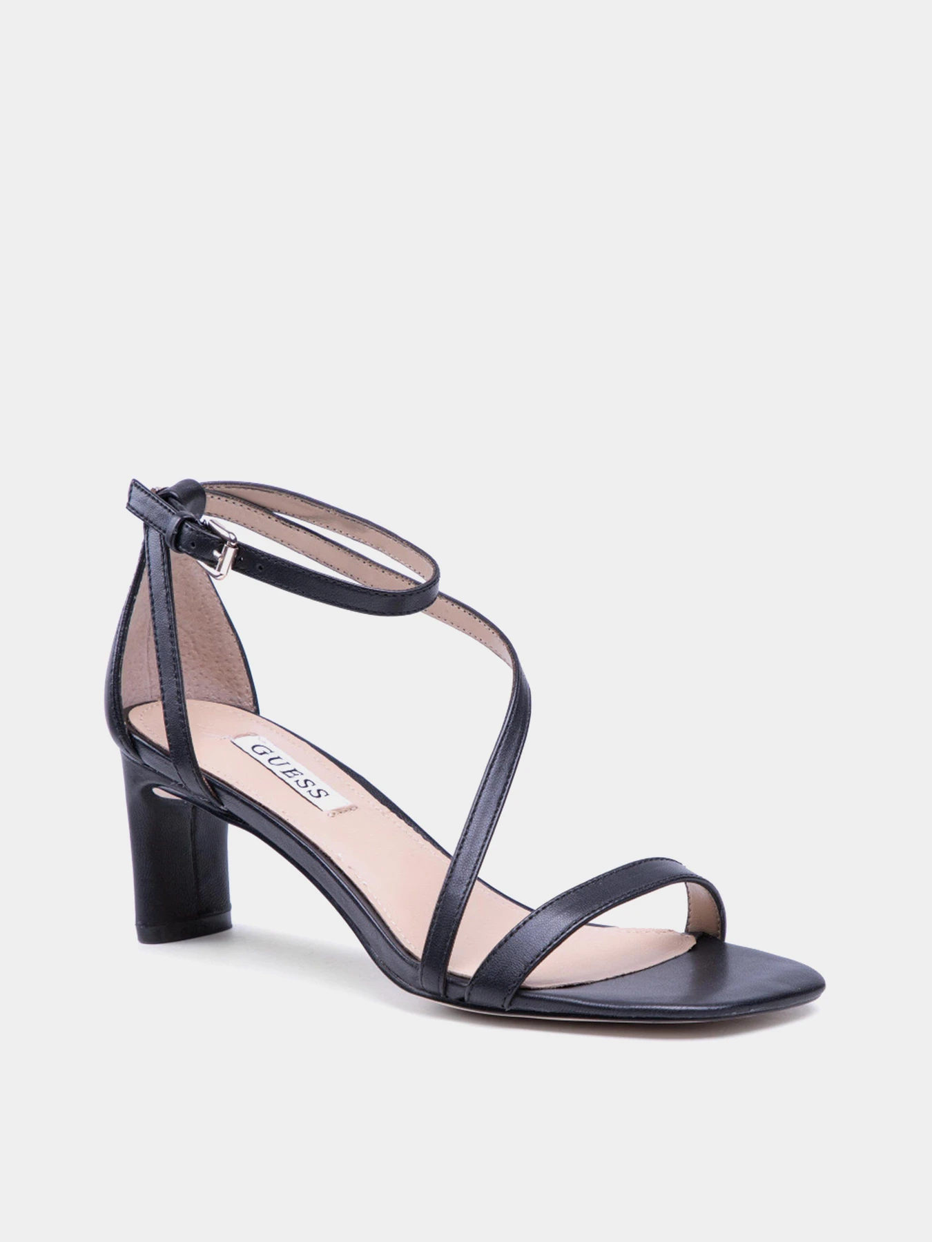 Босоніжки GUESS Selby модель FL6S2B-LEA03-BLACK Фото