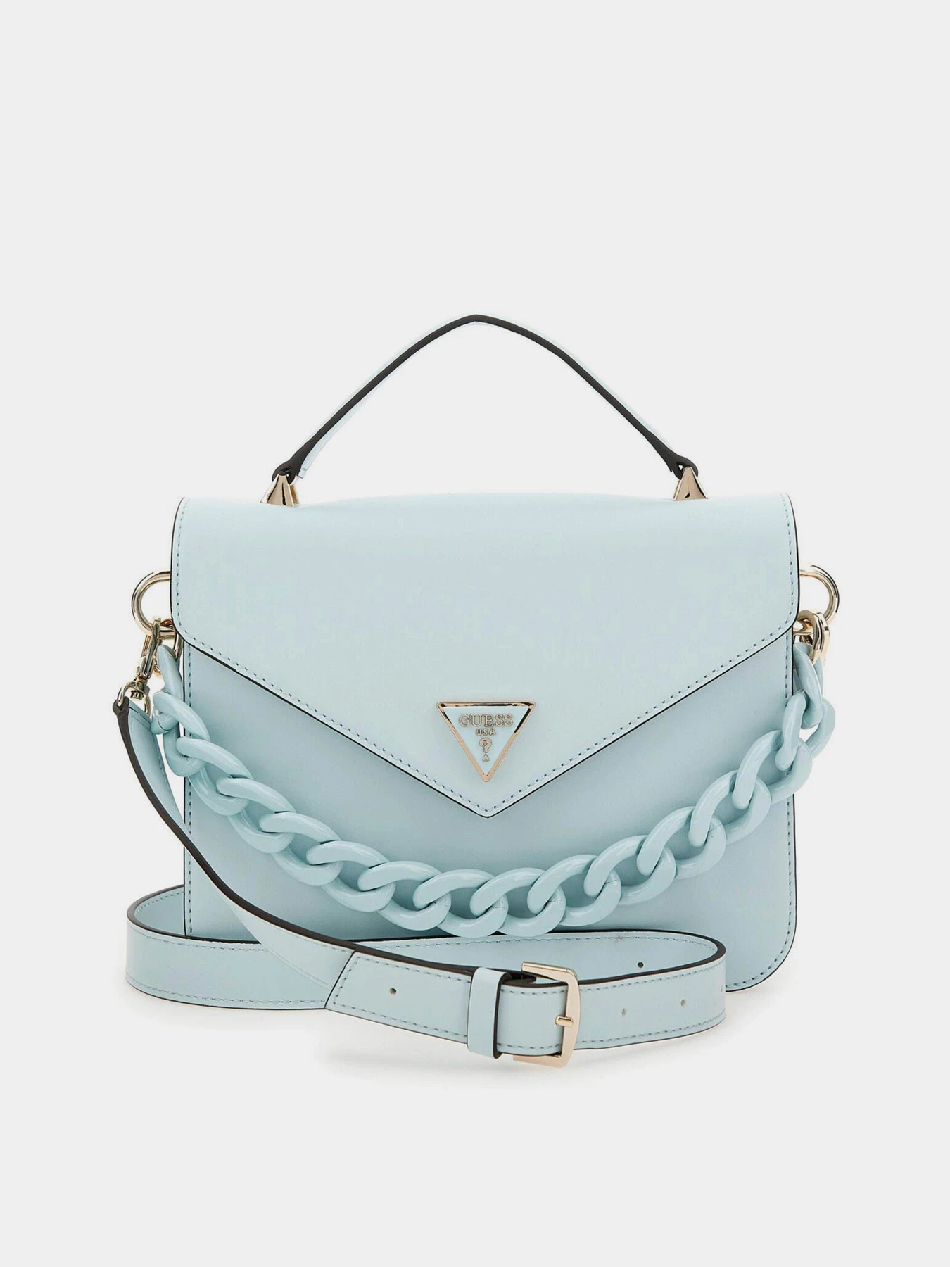Сумки GUESS Corina Top Handle Flap модель HWVP87.66200;ICE Сумки GUESS Corina Top Handle Flap модель HWVP87.66200;ICE Фото
