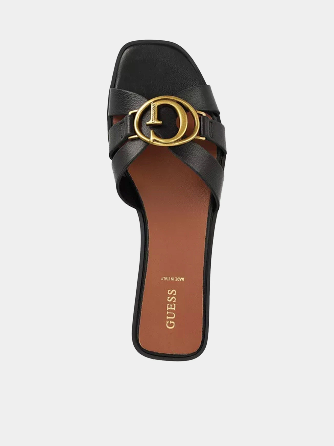 Шлёпанцы GUESS Symo модель FL6SYM.LEA19;BLACK Фото