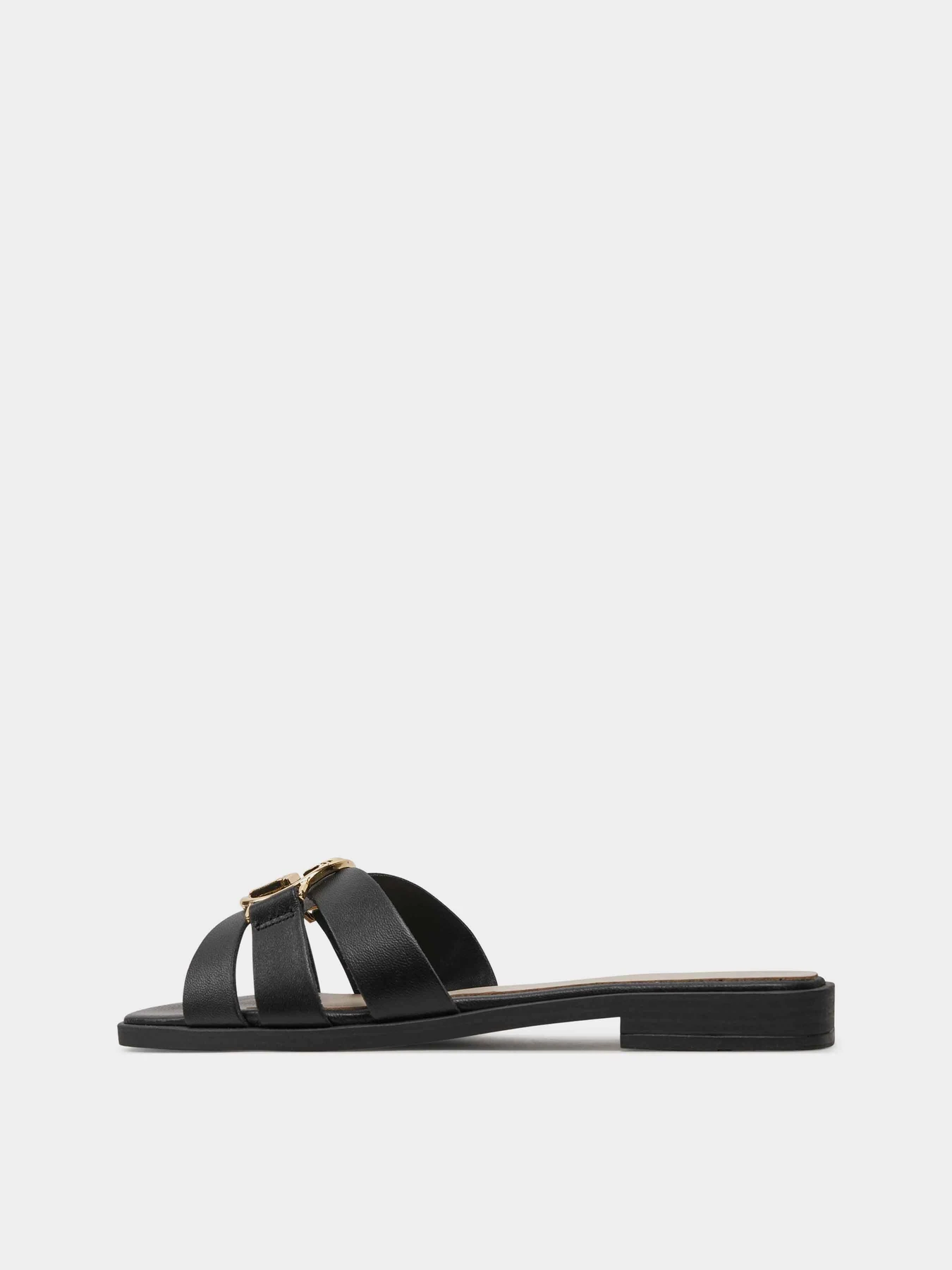 Шлёпанцы GUESS Symo модель FLJSYM.LEA03;BLACK Фото