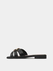 Шлёпанцы GUESS Symo модель FLJSYM.LEA03;BLACK Фото