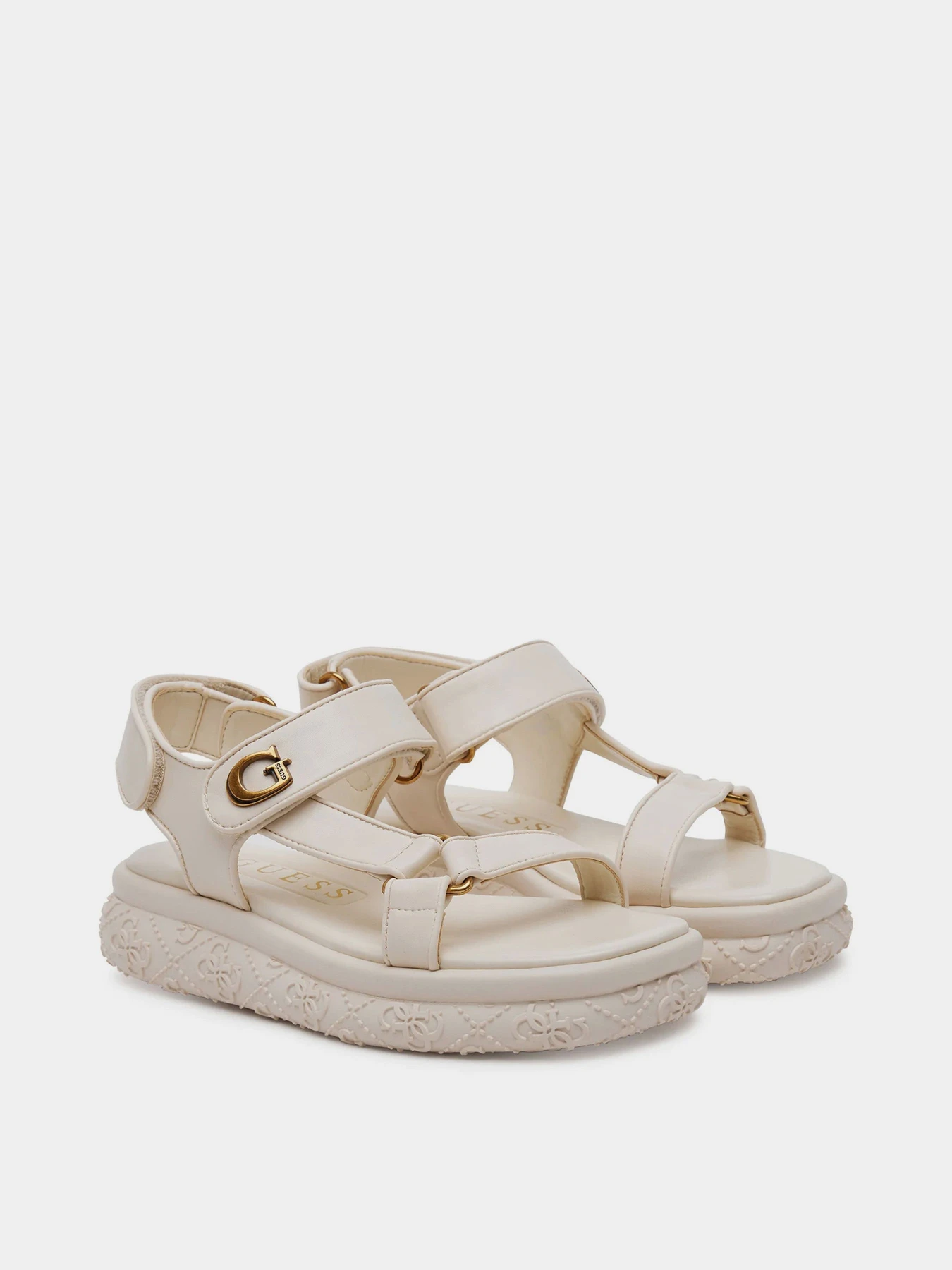 Сандалії GUESS Lanara модель FLJLAN.ELE03;CREAM Сандалії GUESS Lanara модель FLJLAN.ELE03;CREAM Фото