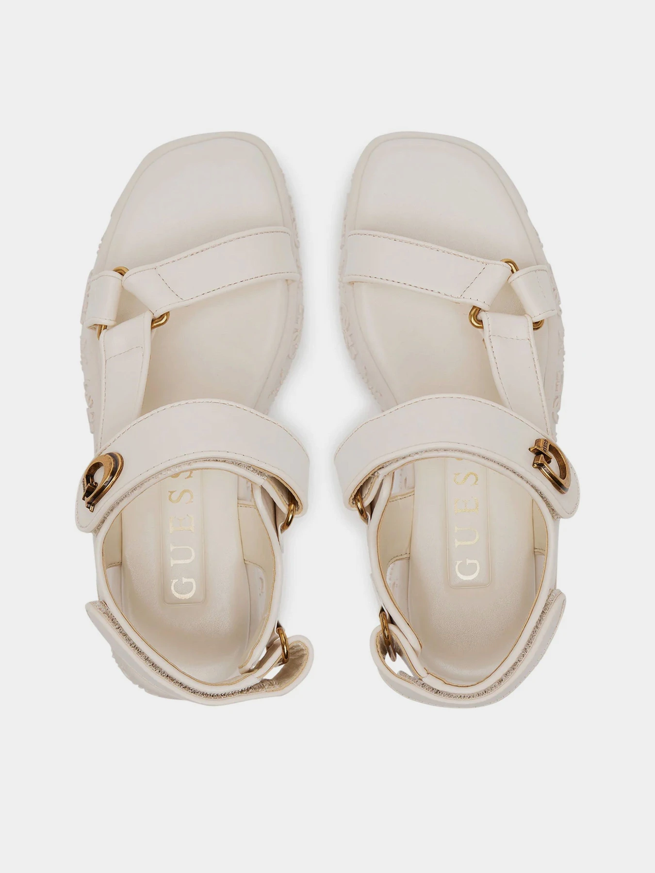 Сандалії GUESS Lanara модель FLJLAN.ELE03;CREAM Сандалії GUESS Lanara модель FLJLAN.ELE03;CREAM Фото